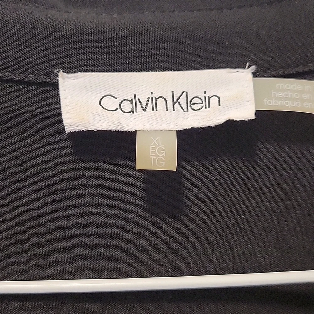 Calvin Klein black shirt dress, XL, - Picture 2 of 6